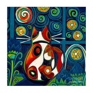 calico-cat-at-window-on-a-starry-night-genevieve-esson